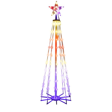 Celebrations LED Multi Ribbon RGB Light 4 ft. Yard Decor