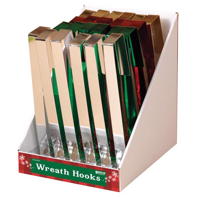 Gerson 12 in. Wreath Hook 1 pk, Pack of 24