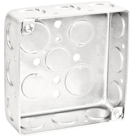 Southwire 52151-1/2DR-UPC Junction Box, 16-Knockout, 1/2 in Knockout, Steel, Silver, Galvanized