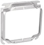 Southwire 52C18-5/8-UPC Electrical Box Cover, 4 in W, Square, 2-Gang, Steel, Silver, Galvanized