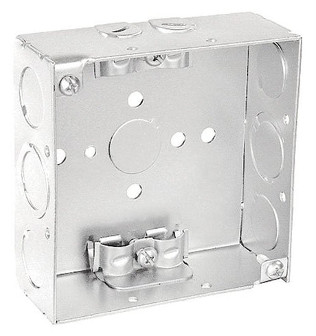 Southwire 52151-R-UPC Junction Box, 11-Knockout, 1/2 in Knockout, Steel, Silver, Galvanized