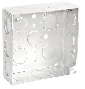 Southwire 52151-S-UPC Junction Box, 17-Knockout, 1/2, 3/4 in Knockout, Steel, Silver, Galvanized