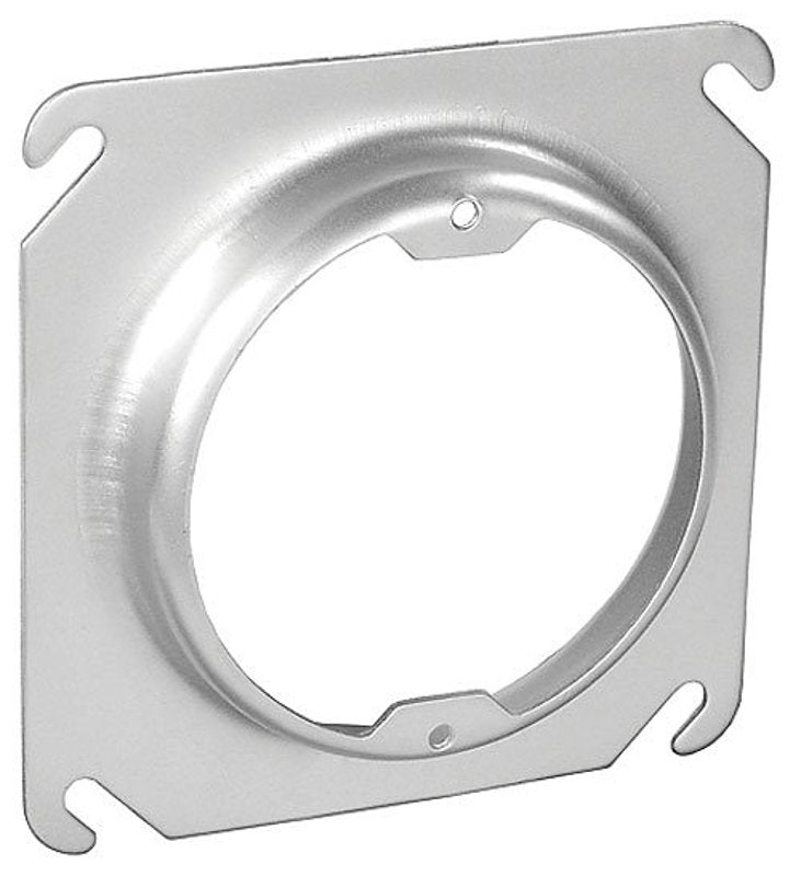 Southwire 52C3-5/8-UPC Fixture Ring, 4 in W, Square, Steel, Silver, Galvanized