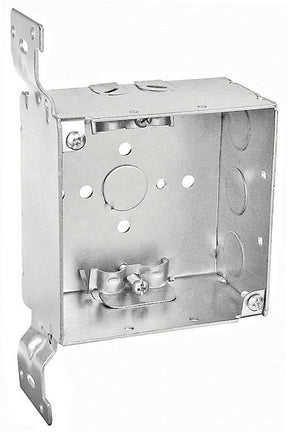 Southwire 52171-FR Bracketed Box, 1/2, 1/2 to 3/4 in Knockout, Steel, Silver, Galvanized, Stud Side