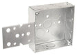 Southwire 52151-B-UPC Bracketed Box, 11-Knockout, 1/2, 3/4 in Knockout, Steel, Silver, Metallic, Stud Mounting