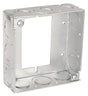 Southwire 53151-SUB-UPC Square Extension Ring, 4 in W, 12-Knockout, Steel, Silver, Galvanized