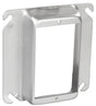 Southwire 52C15-UPC Device Ring, 1 in L, 4 in W, Square, 1-Gang, Steel, Silver, Galvanized