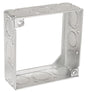 Southwire 53151-S-UPC Square Extension Ring, 4 in W, 12-Knockout, Steel, Silver, Galvanized