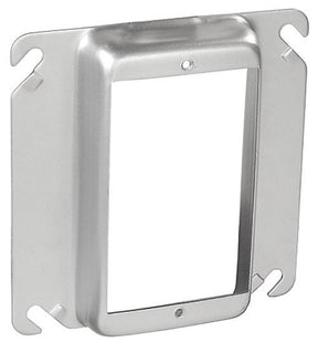 Southwire 52C14-UPC Electrical Box Cover, 4 in W, Square, 1-Gang, Steel, Silver, Galvanized