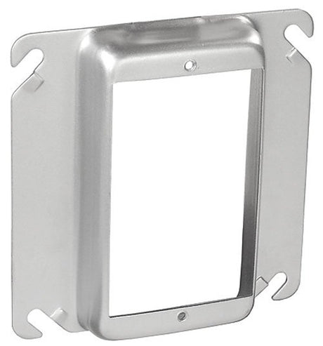 Southwire 52C14-UPC Electrical Box Cover, 4 in W, Square, 1-Gang, Steel, Silver, Galvanized