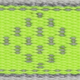 LupinePet Reflective Green Diamond Nylon Dog Adjustable Collar