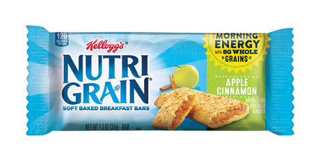 Nutri-Grain Apple Cinnamon Cereal Bar 1.3 oz Pouch, Pack of 16