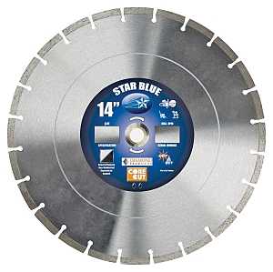 Diamond Products 14355 Circular Saw Blade, 14 in Dia, 1 in Arbor, Diamond Cutting Edge, Applicable Materials: Asphalt