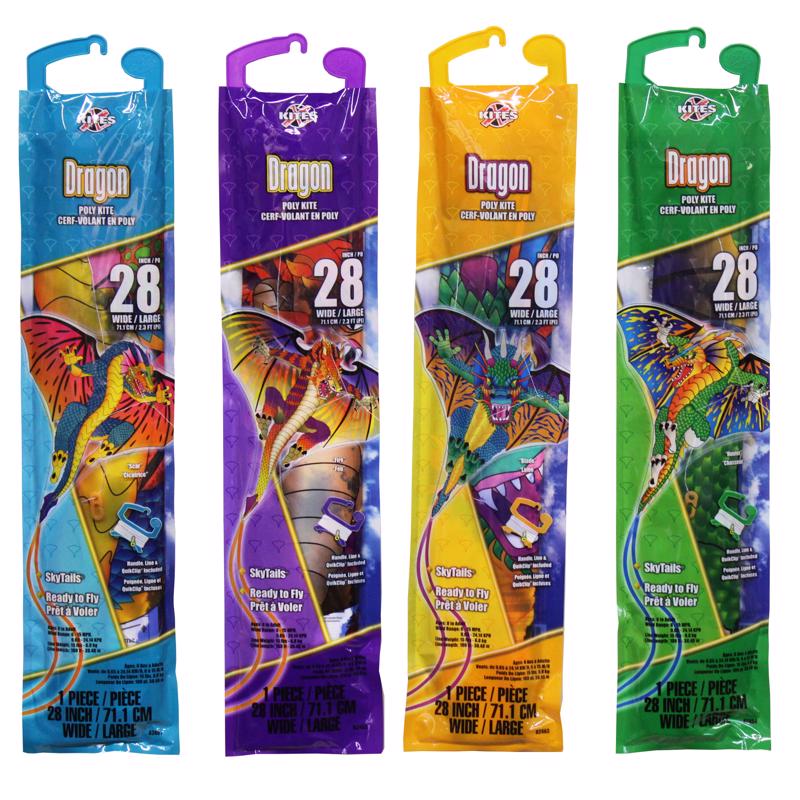 X Kites Dragon Kites Assorted, Pack of 24