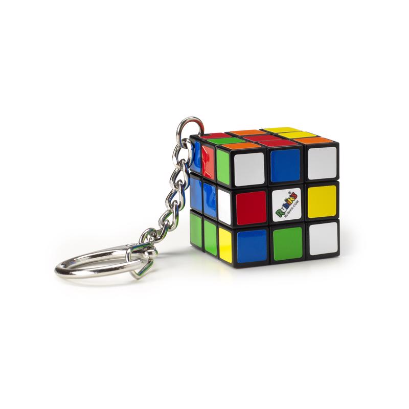 Spin Master Rubik's Cube Puzzle Keychain Multicolored 1 pc