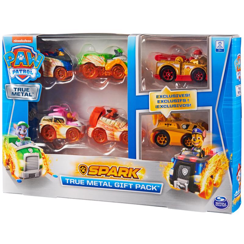Spin Master Paw Patrol Spark True Metal Toy Cars Multicolored 6 pc