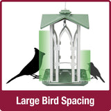 Nature's Way Wild Bird 1.56 qt. cap. Metal Country Cottage Gazebo Bird Feeder 4 ports
