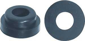 Danco 38809B Cone Faucet Washer, 9/32 in ID x 27/32 in OD Dia, 3/8 in Thick, Rubber, Pack of 5