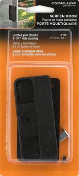Prime-Line A 150 Door Latch and Pull, 2 in W, 4 in H, Plastic/Steel