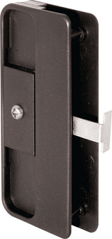 Prime-Line A 150 Door Latch and Pull, Black, 2 in Pull W, Plastic/Steel