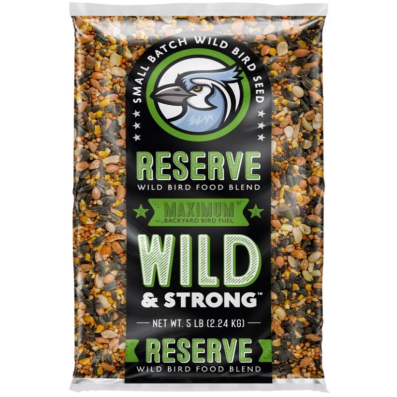 Small Batch Wild & Strong Maximum Songbird Reserve Wild Bird Food 5 lb, Pack of 8