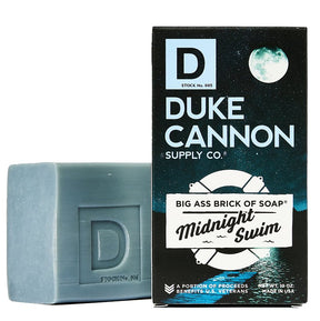 Duke Cannon BIG ASS BRICK OF SOAP Series 03MIDNIGHT1 Bar Soap, Aquatic Scent, 10 oz, Pack of 6