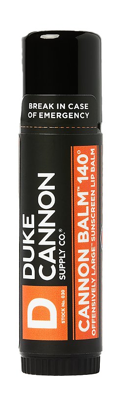 Duke Cannon CBALM1401 Tactical Lip Protectant Balm, Orange, 0.56 oz, Pack of 15