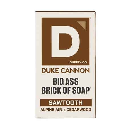 Duke Cannon Big Ass Brick of Soap Series BSBA-SWTH10 Soap, Solid, Orange, Alpine Air, Cedarwood, 10 oz