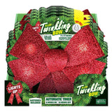 Magic Seasons LED Bow 17 in. Hanging Decor, Pack of 8