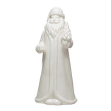 Creative Co-Op White Santa Claus Figurine 10 in., Pack of 6