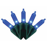 Celebrations Platinum LED T5 Blue 50 ct String Christmas Lights 25 ft.