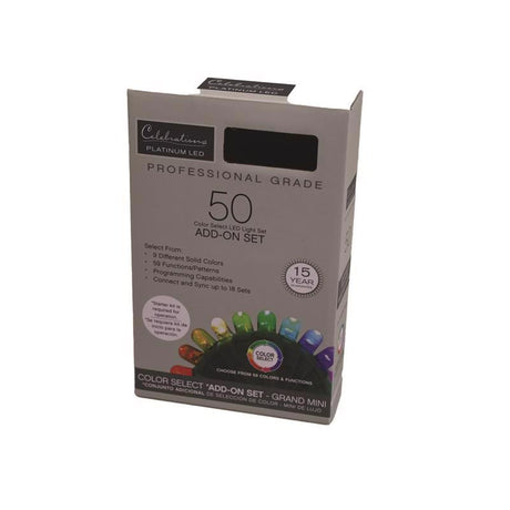 Celebrations Platinum LED Mini Dot Multicolored 50 ct String Christmas Lights 50 ft.