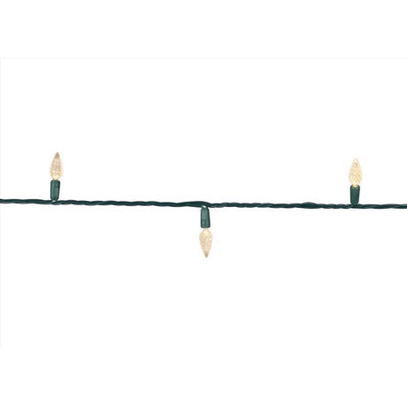 Celebrations Platinum LED C6 Warm White 50 ct String Christmas Lights 25 ft.