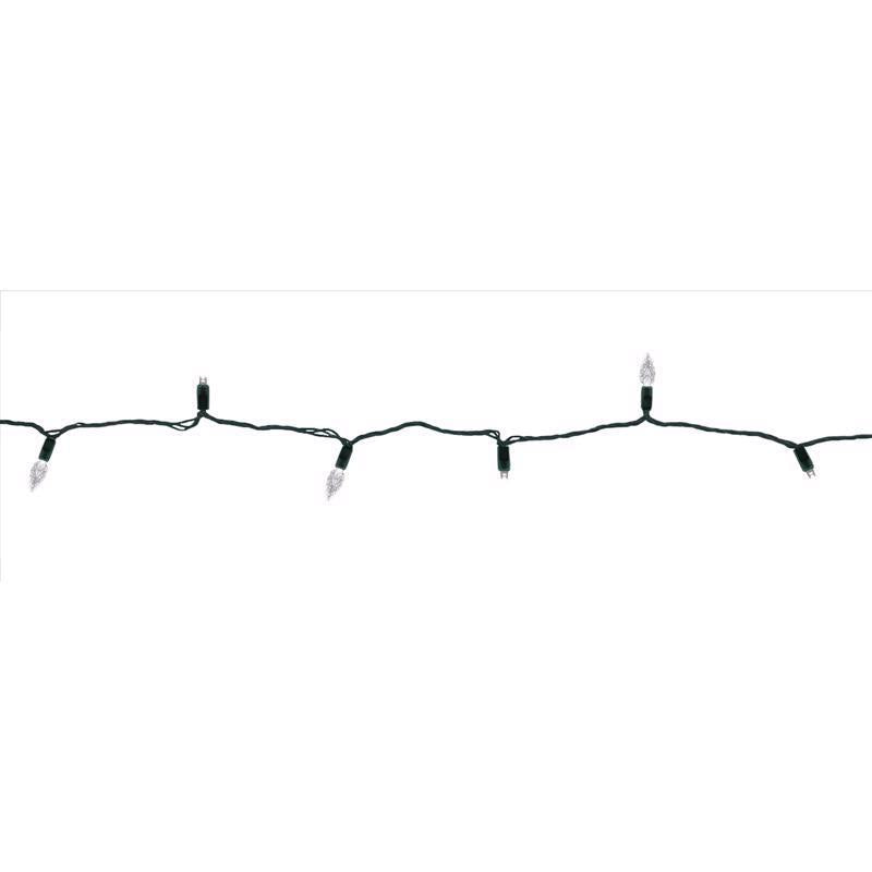 Celebrations Platinum LED C6 Pure White Duet 50 ct String Christmas Lights 25 ft.