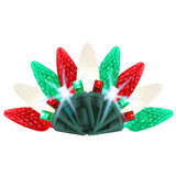 Celebrations Platinum LED C6 Red/Green/Pure White 50 ct String Christmas Lights 25 ft.