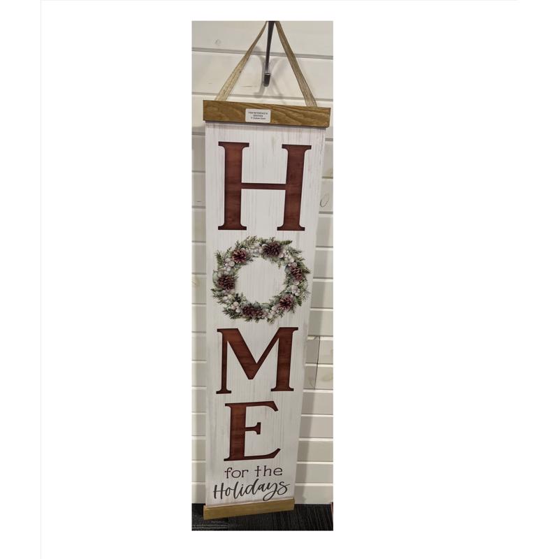 P Graham Dunn Assorted Home For The Holliday/Happy Fall Porch Sign 43.75 in., Pack of 4