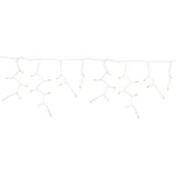 Celebrations Platinum LED T5 Warm White 100 ct Icicle Christmas Lights 9.5 ft.
