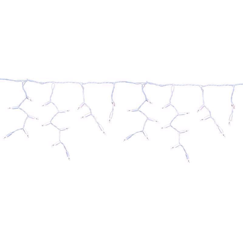 Celebrations Platinum LED T5 Pure White 100 ct Icicle Christmas Lights 9.5 ft.