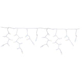 Celebrations Platinum LED T5 Pure White/Warm White 100 ct Icicle Christmas Lights 9.5 ft.