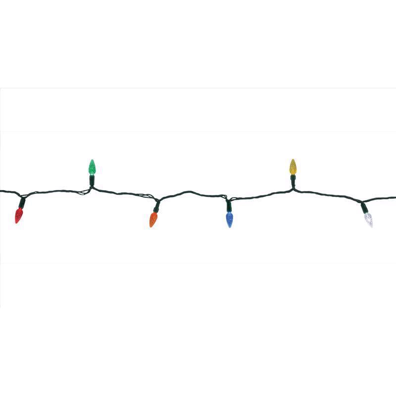 Celebrations Platinum LED C6 Multicolored 50 ct String Christmas Lights 25 ft.