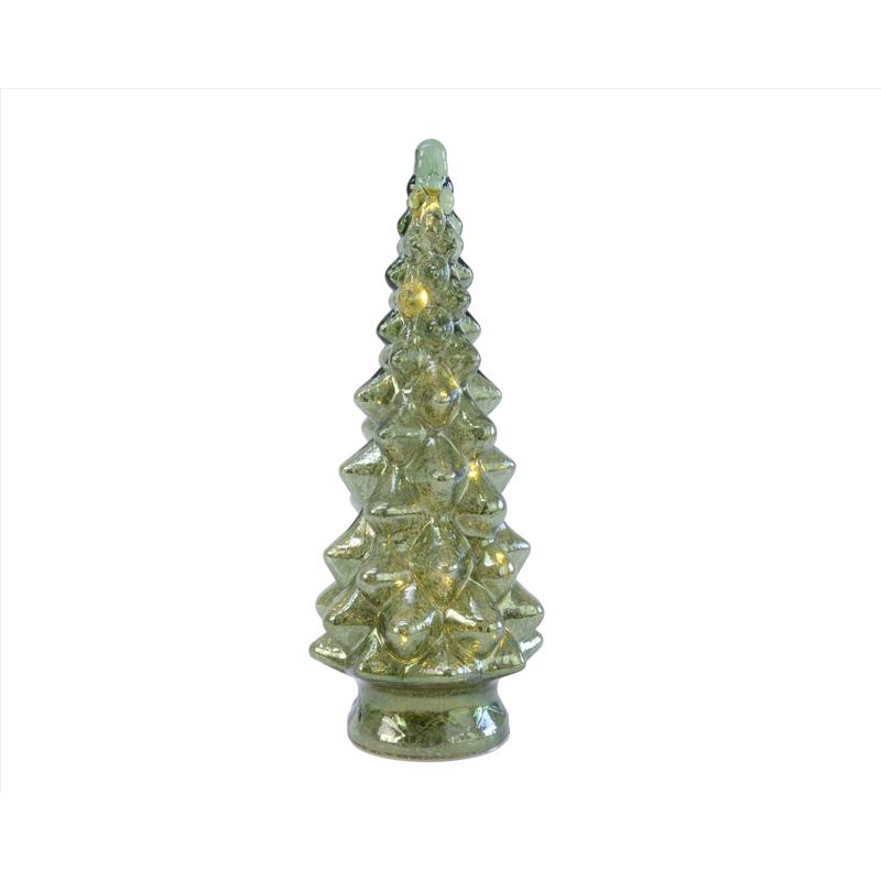 Lumineo LED Green Lighting Christmas Tree 13 in., Pack of 6