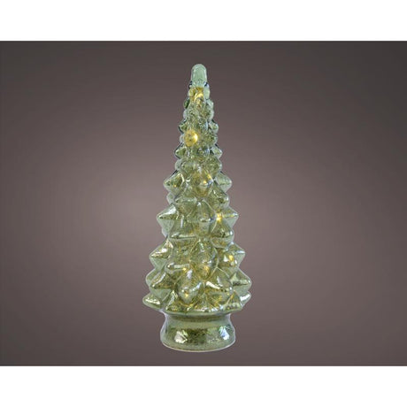 Lumineo LED Green Lighting Christmas Tree 13 in., Pack of 6
