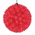 Celebrations LED Red Starlight Sphere 7.5 in. Hanging Decor