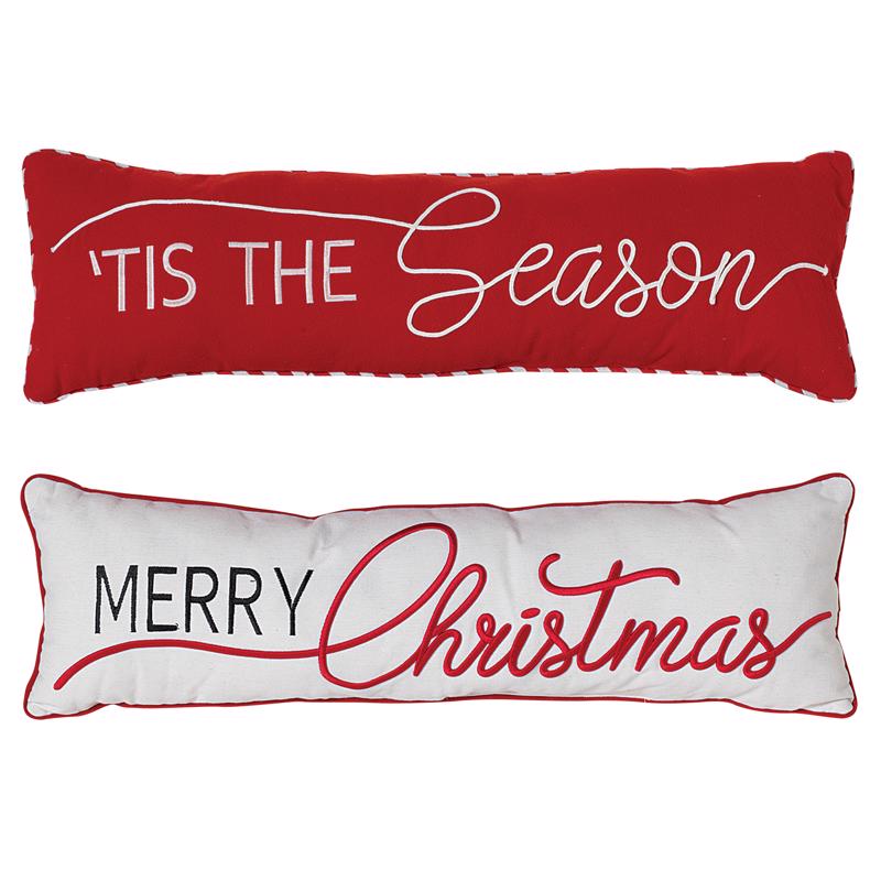 Gerson Assorted Holiday Messages Pillow 3 in., Pack of 8
