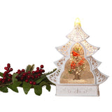 Gerson Multicolored Lighted Spinning with Cardinal Scene Water Globe Tree 12 in., Pack of 6