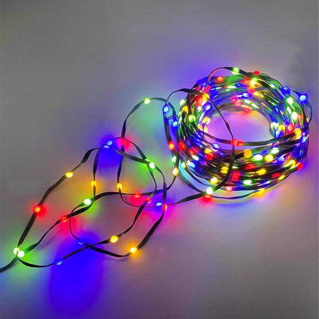 Celebrations Platinum LED RGB 100 ct String Christmas Lights 17 ft.