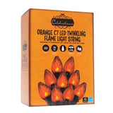Celebrations Orange 20 ct LED Flicker Flame Halloween String Lights