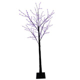 Celebrations Orange/Purple 350 ct 5 ft. LED Prelit Spooky Tree Yard Decor