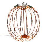 Celebrations Orange 216 ct 16 in. LED Prelit Foldable Pumpkin Halloween Decor