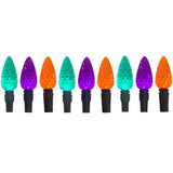Celebrations Multicolored 100 ct LED C6 Faceted Halloween String Lights